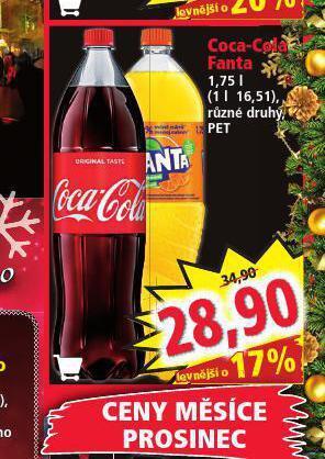 Norma Coca cola, fanta nabídka