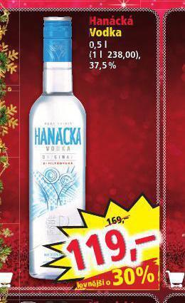 Norma Hanácká vodka nabídka