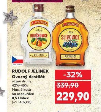 Kaufland Rudolf jelínek ovocný destilát nabídka