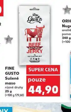 Kaufland Fine gusto sušené maso nabídka