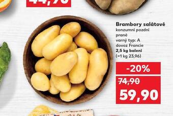 Kaufland Brambory salátové nabídka