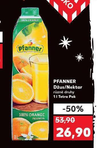 Kaufland Pfanner džus / nektar nabídka
