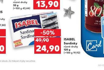 Kaufland Isabel sardinky nabídka