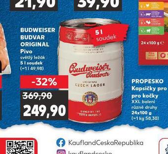 Kaufland Pivo budweiser budvar original nabídka