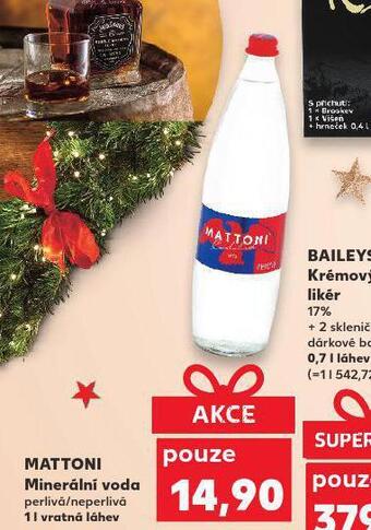 Kaufland Mattoni minerální voda nabídka
