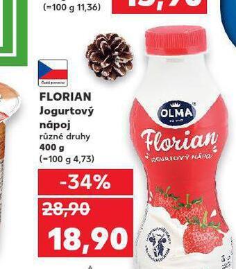 Kaufland Florian jogurtový nápoj nabídka