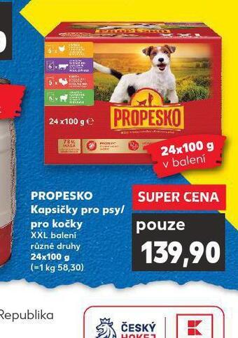 Kaufland Propesko kapsičky pro psy nabídka