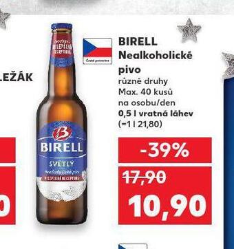 Kaufland Pivo birell nealko nabídka