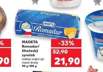 Kaufland Madeta jihočeský syreček nabídka