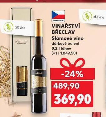 Kaufland Vinařství břeclav slámové víno nabídka