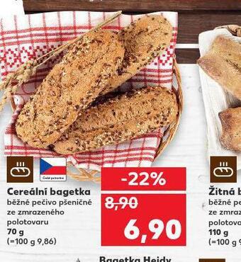 Kaufland Cereální bagetka nabídka