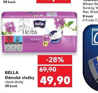 Kaufland Bella dámské vložky nabídka