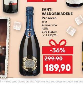 Kaufland Santi valdobbiadene prosecco nabídka