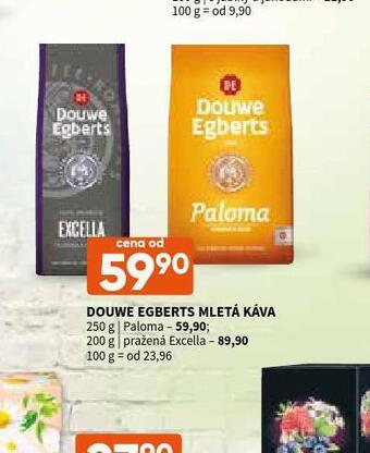 Terno Douwe egberts excella mletá káva nabídka