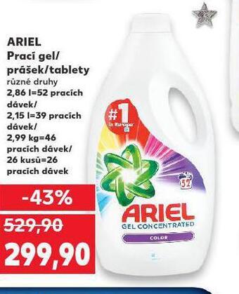 Kaufland Ariel prací prostředek nabídka