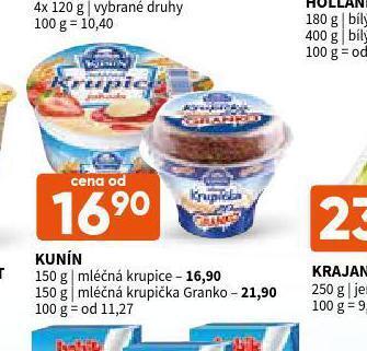 Terno Kunín mléčná krupice nabídka