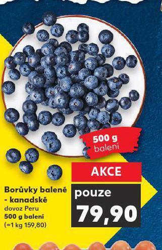 Kaufland Borůvky kanadské nabídka