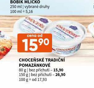 Terno Choceňské tradiční pomazánkové nabídka