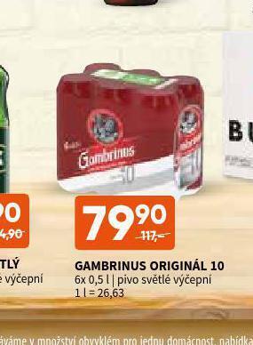 Terno Pivo gambrinus originál nabídka