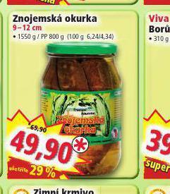 Norma Znojemská okurka 9-12 cm nabídka