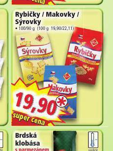 Rybičky / makovky / sýrovky