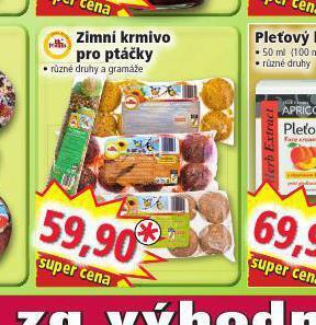Zimní krmivo pro ptáčky