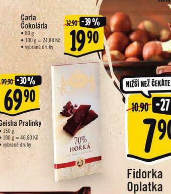Albert Carla čokoláda nabídka