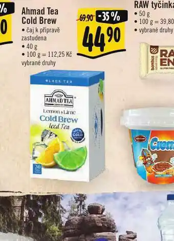 Albert Ahmad tea cold brew nabídka