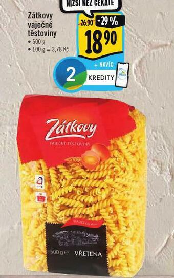 Albert Zátkovy vaječné těstoviny nabídka