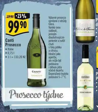 Albert Canti prosecco nabídka