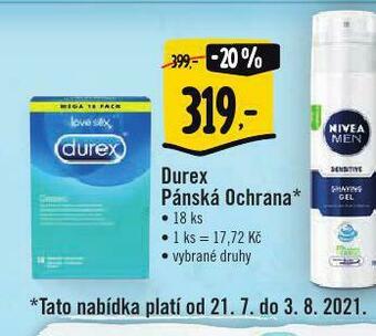 Albert Durex pánská ochrana nabídka