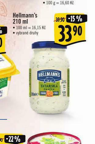 Albert Hellman´s tatarská omáčka, majonéza nabídka