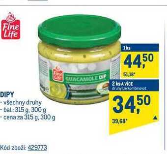 Makro Fine life dip 300-315 g nabídka