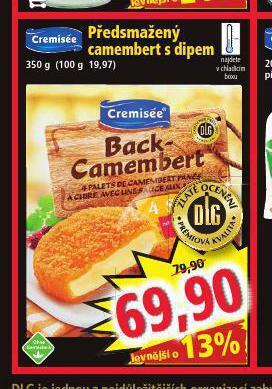 Norma Předsmažený camembert s dipem nabídka