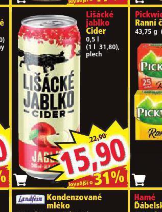 Norma Lišácké jablko cider nabídka