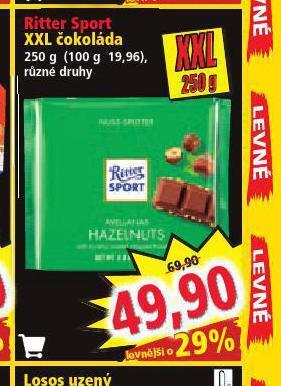 Norma Ritter sport xxl čokoláda nabídka