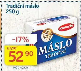 Kubík potraviny Kapucín tradiční máslo 250 g nabídka