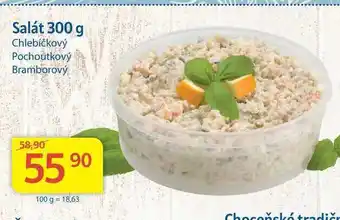 Kubík potraviny Salát 300 g 58,90 55 90 100 g = 18,63 chocoňská tradičn nabídka