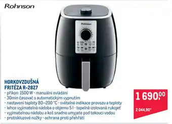 Makro Rohnson Horkovzdušná Fritéza R-2827 nabídka