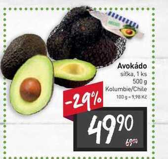 Billa Avokádo síťka, 1 ks 500 g nabídka