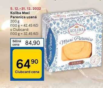 Tesco Koliba maxi parenica uzená 200 g nabídka