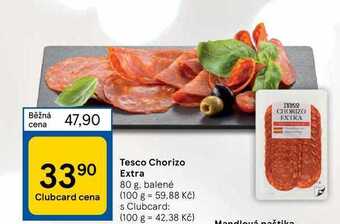 Tesco Tesco chorizo extra 80 g nabídka