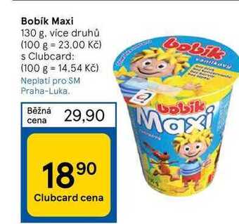 Tesco Bobík maxi 130 g nabídka