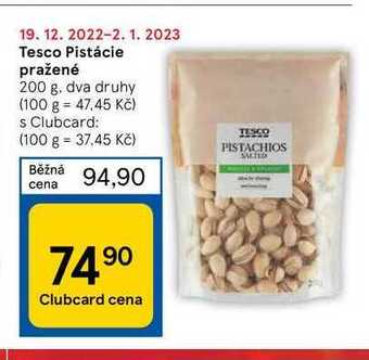 Tesco Tesco pistácie pražené 200 g nabídka
