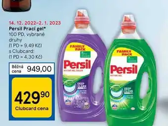 Tesco Persil prací gel* 100 pd nabídka