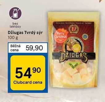 Tesco Džiugas tvrdý sýr 100 g nabídka