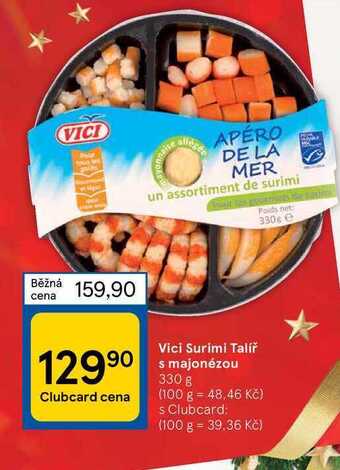 Tesco Vici surimi talíř s majonézou 330 g nabídka