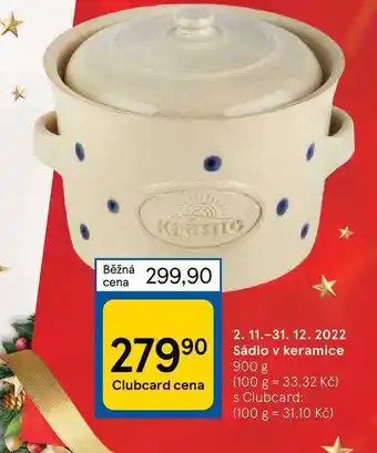 Tesco Sádlo v keramice 900 g nabídka