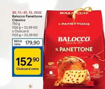 Tesco Balocco panettone classico 750 g nabídka