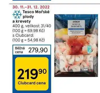 Tesco Tesco mořské plody a krevety 400 g nabídka